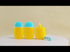 50 मिलीलीटर खाली सनस्क्रीन की बोतल एलिप्स लोशन कस्टम लोगो के साथ प्लास्टिक की बोतल मैट