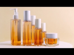 लक्जरी 100 मिलीलीटर 120 मिलीलीटर 200 मिलीलीटर कॉस्मेटिक पैकेजिंग प्लास्टिक हेक्सागोन लोशन बोतल शरीर कोहरे स्प्रे पंप के साथ