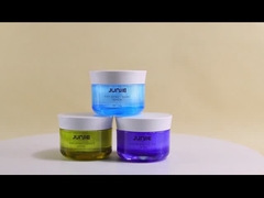 प्रिंटिंग हैंडलिंग यूवी प्रिंटिंग 50 मिलीलीटर डबल वॉल एक्रिलिक प्लास्टिक जार बॉडी स्क्रब क्रीम के लिए