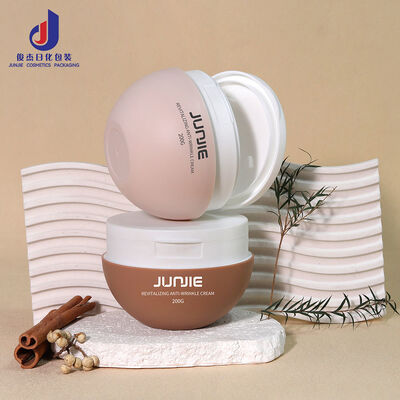 फ़ैक्टरी मूल्य प्लास्टिक पीपी 200 ग्राम कॉस्मेटिक जार फ्लिप टॉप कैप के साथ, फेशियल बॉडी स्क्रब टोनर कॉटन पैड कंटेनर चिमटी के साथ